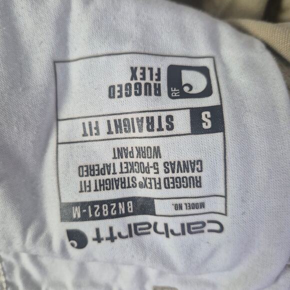 CARRHART Rugged Flex Straight Fit Canvas Dungaree Work Pants Size 32x30 - Picture 7 of 10